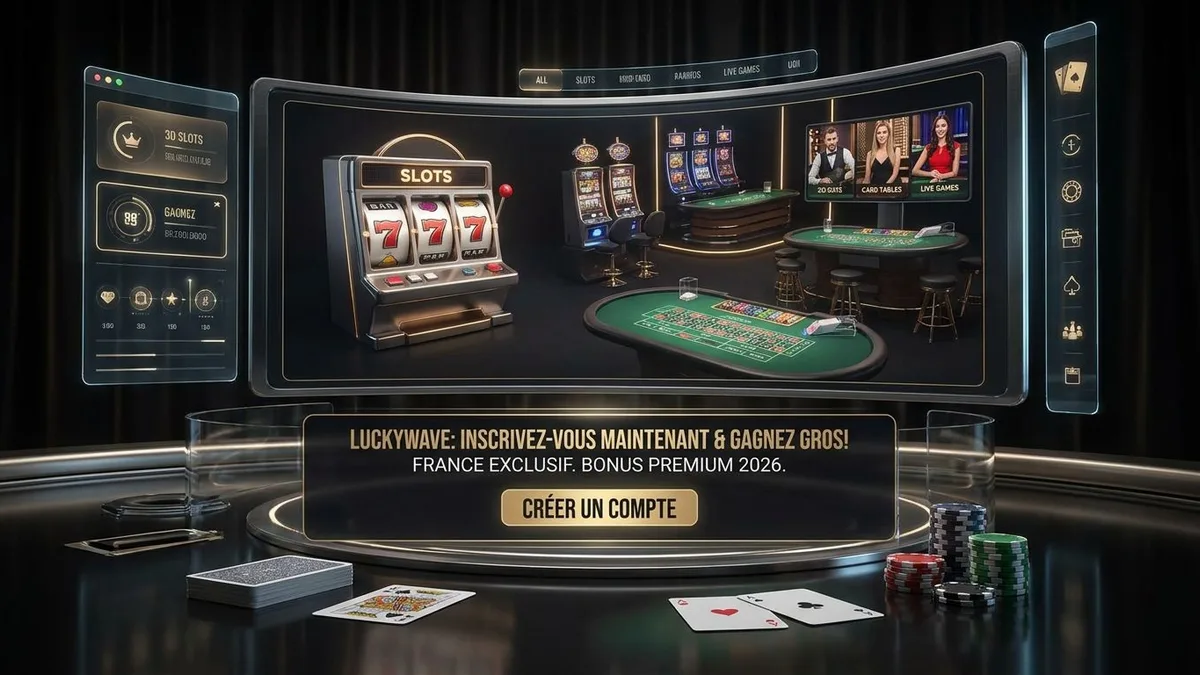 Inscription avec bonus Luckywave
